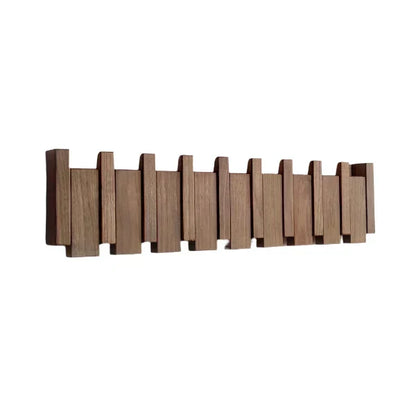 Handmade Wooden Wall Hooks for Jackets with Foldable, Space-Saving Rack Style Design