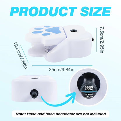 Interactive Paw-Activated Water Fountain for Dogs - Garden Hose Connect