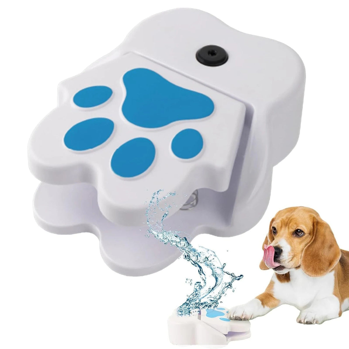 Interactive Paw-Activated Water Fountain for Dogs - Garden Hose Connect