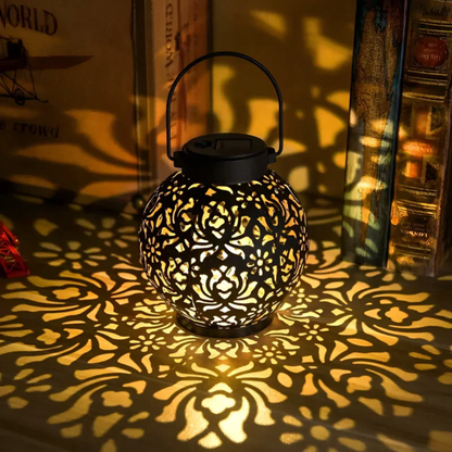 Solar Powered Outdoor Hanging Lantern - Waterproof LED Garden & Pathway Light Decor