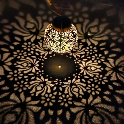 Solar Powered Outdoor Hanging Lantern - Waterproof LED Garden & Pathway Light Decor