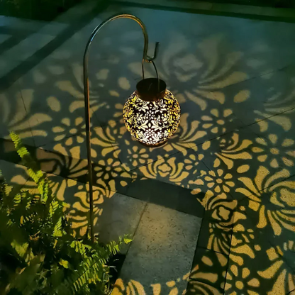 Solar Powered Outdoor Hanging Lantern - Waterproof LED Garden & Pathway Light Decor