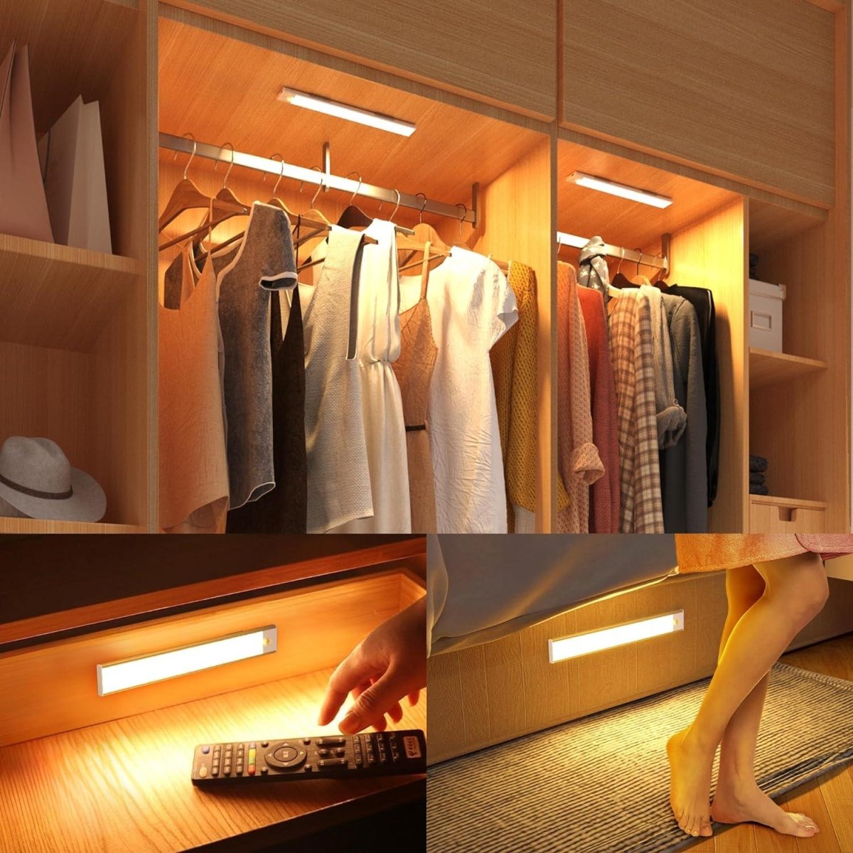 Wireless LED Lamp with Sensor Activation and Magnetic Mount for Easy Installation