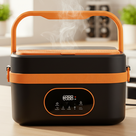 Wireless Self-Heating Lunchbox with Smart Timer and Leak-Proof USB-C Fast Charging