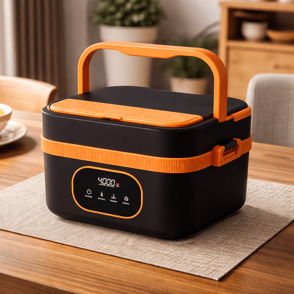 Wireless Self-Heating Lunchbox with Smart Timer and Leak-Proof USB-C Fast Charging