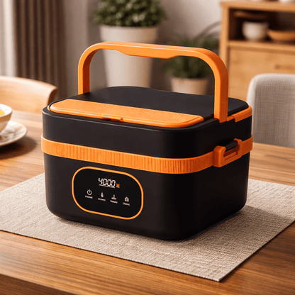 Wireless Self-Heating Lunchbox with Smart Timer and Leak-Proof USB-C Fast Charging