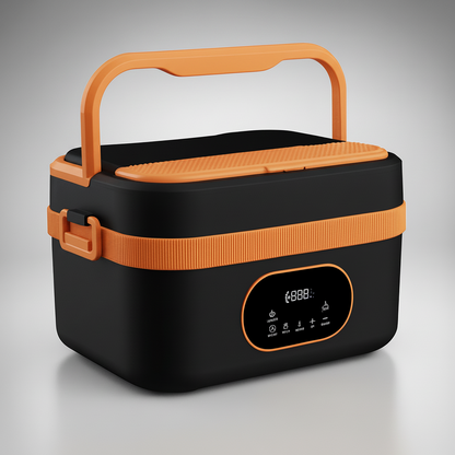 Wireless Self-Heating Lunchbox with Smart Timer and Leak-Proof USB-C Fast Charging